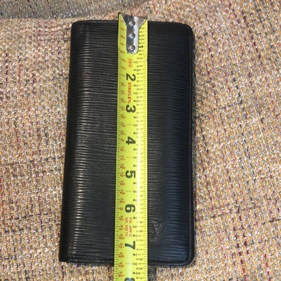 LOUIS VUITTON Black Epi Leather Porte Feiulle Brazza Long Bifold Wallet CA1148 - Picture 8 of 17